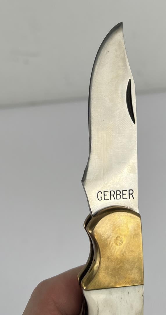 Gerber Stag Horn Handle Pocket Knife