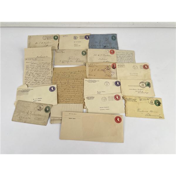 Group of Antique Stamped Letters