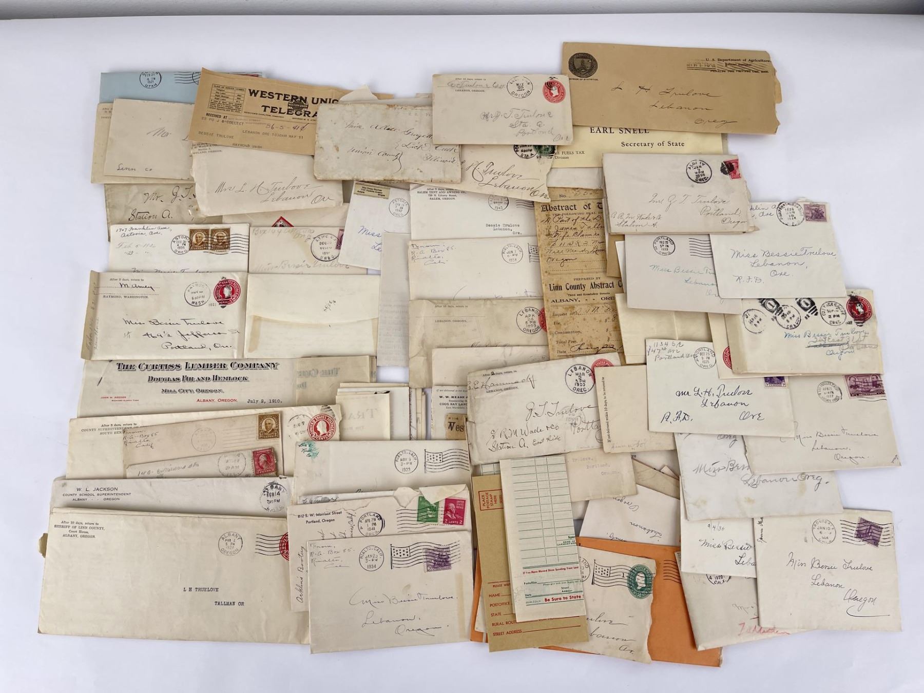 Collection of Antique Stamped Envelopes