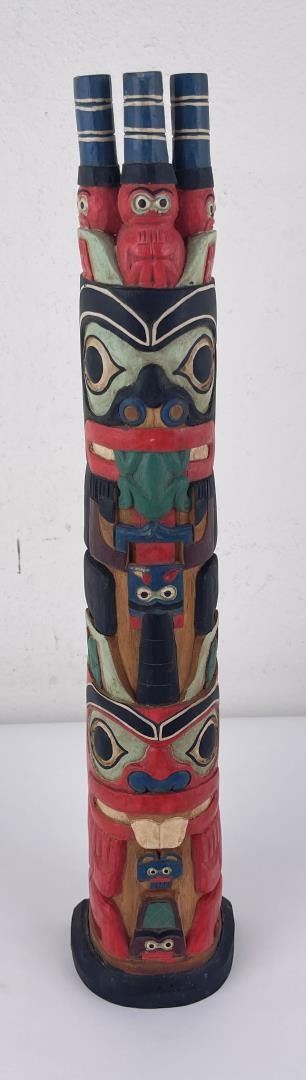 Haida Northwest Coast Indian Wood Totem Pole