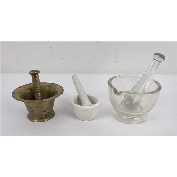 Antique Pharmacy Mortar and Pestle Sets