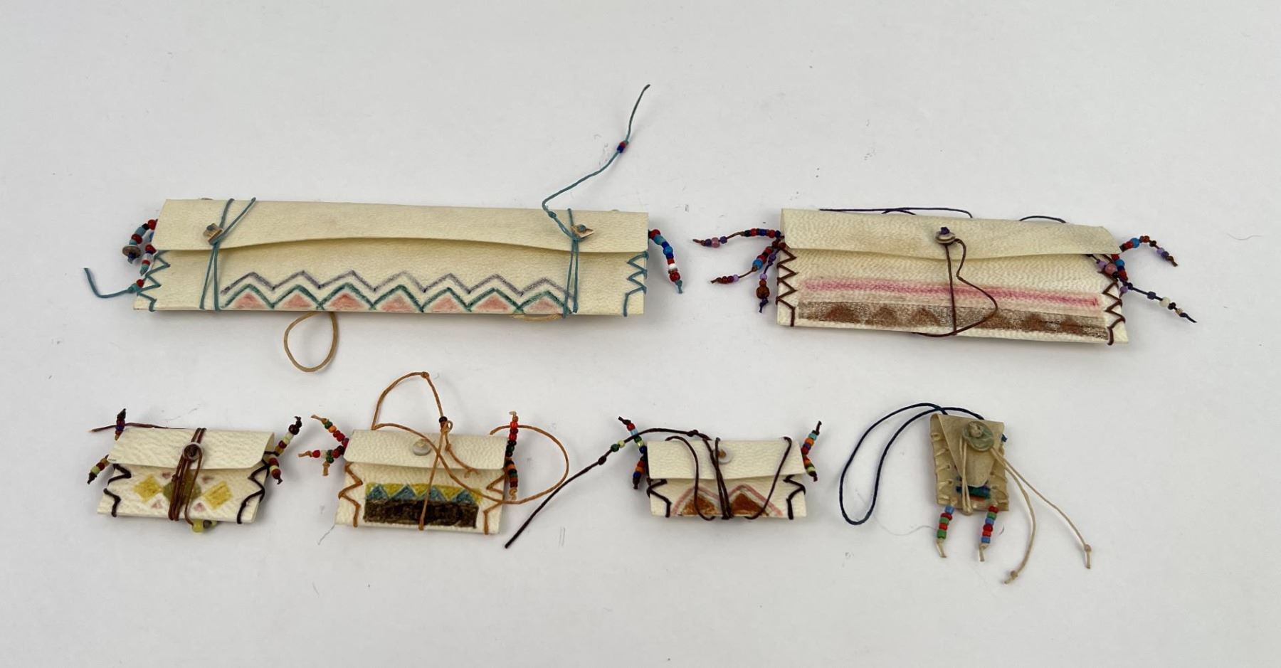 Small Native American Indian Parfleche Envelopes