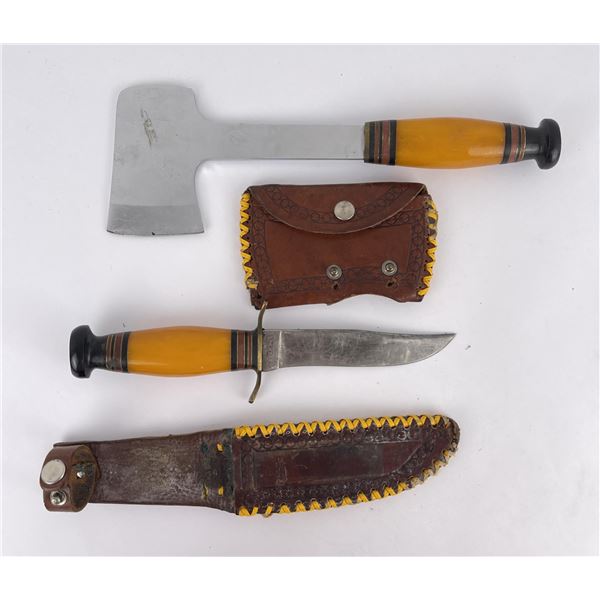 Kinfolks Yellow Hatchet Knife Combo Set