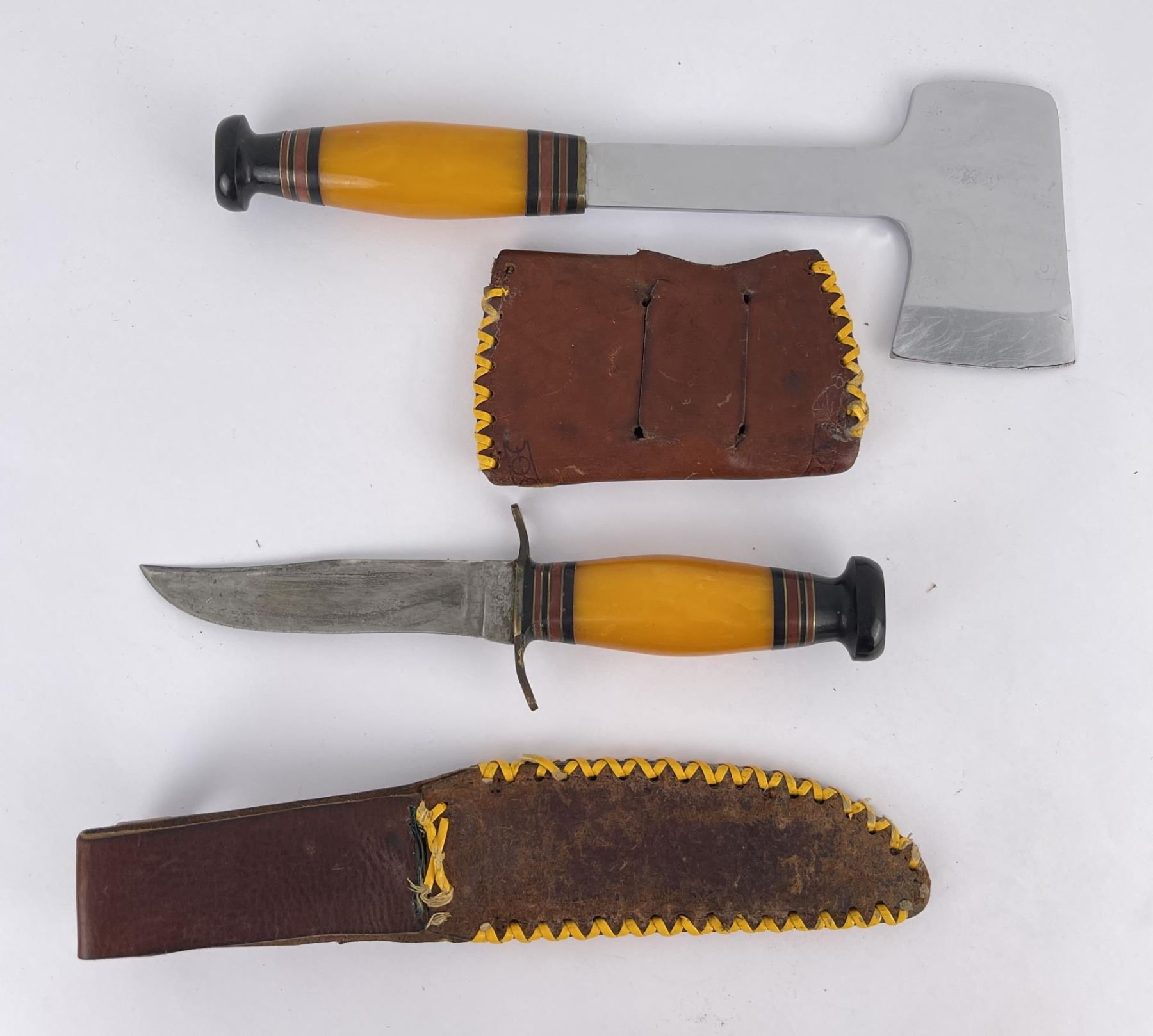 Kinfolks Yellow Hatchet Knife Combo Set