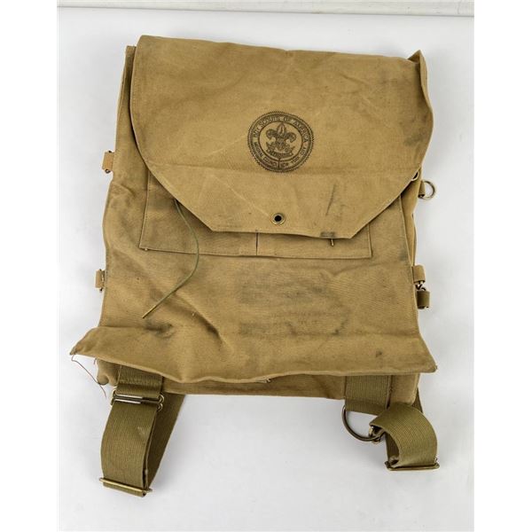 Canvas Vintage Boy Scout Backpack