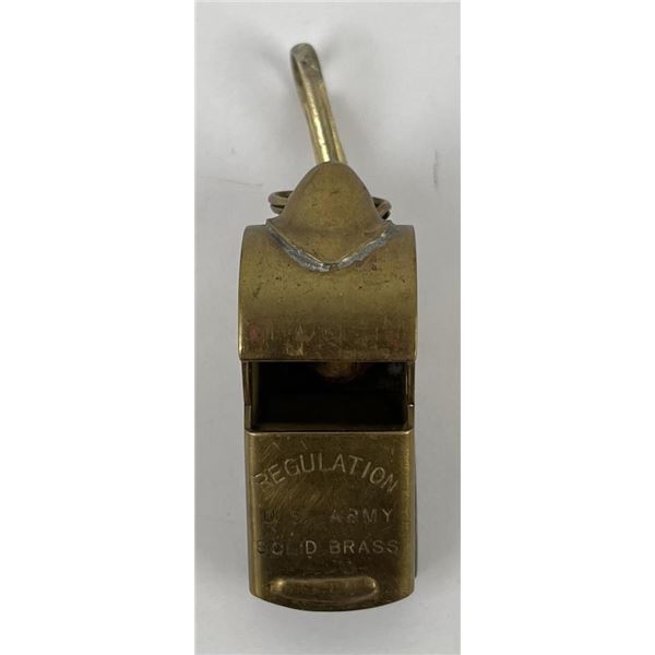 WW1 Original US Army Brass Whistle