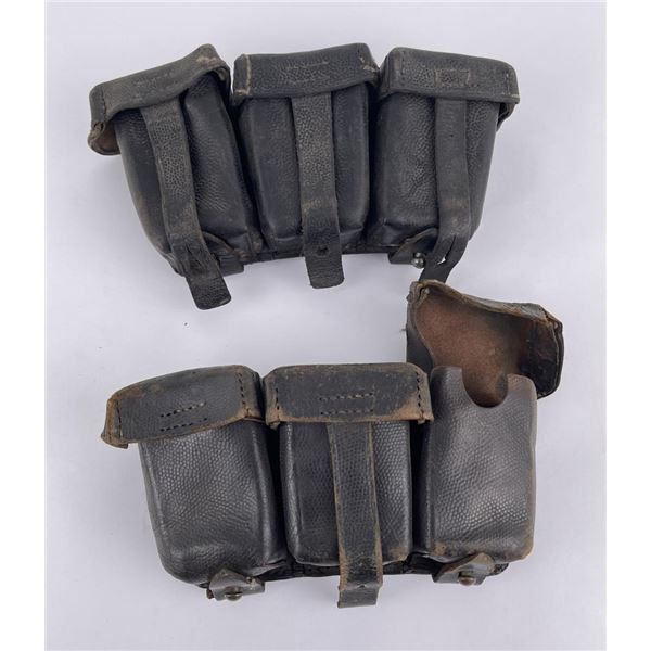 Pair of WW1 WWI German 8mm Ammo Pouches