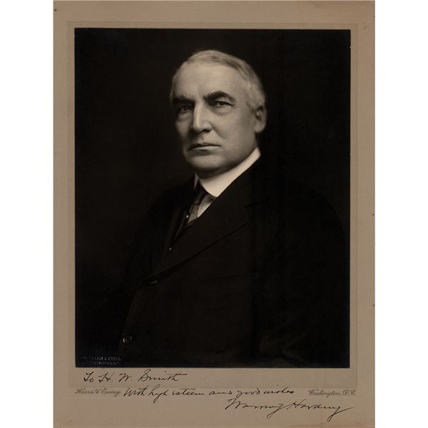 Warren G. Harding Signed Photograph