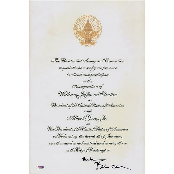 Bill Clinton Signed Oversized Photograph