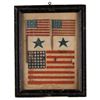 Image 1 : American Parade Flags (3) and Stars (2) Display (Mid-to-Late 19th-Century)