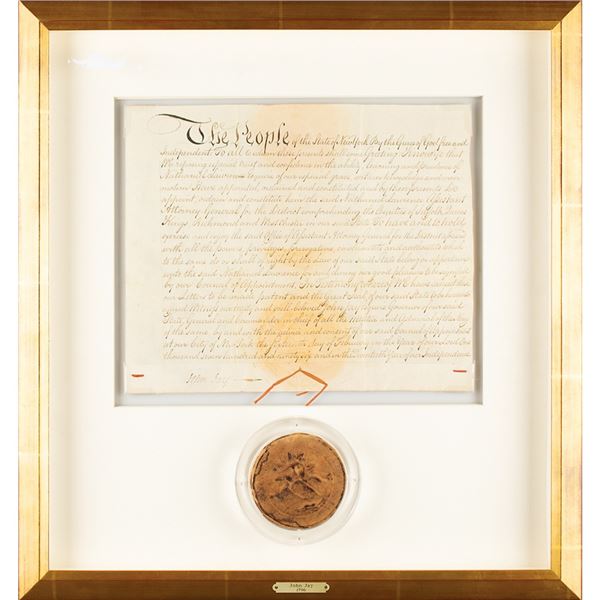 John Jay Document Signed