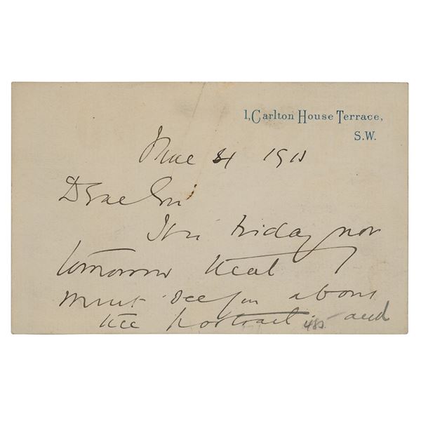 George Curzon Autograph Letter Signed