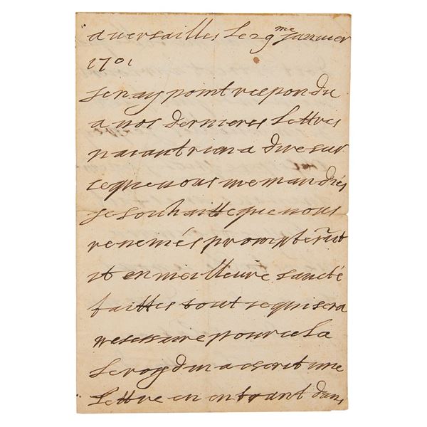 King Louis XIV Autograph Letter Signed