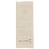 Image 1 : Cormac McCarthy Signed Receipt