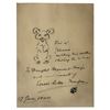 Image 1 : Ernest Thompson Seton Signature with Sketch of a Bear Cub