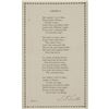Image 1 : Samuel Francis Smith Signed Broadside of 'America'