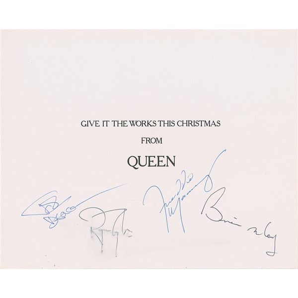 Queen Signed 1984 Christmas Card
