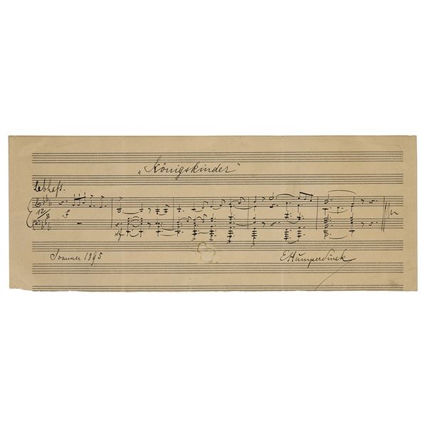 Engelbert Humperdinck Autograph Musical Quotation Signed