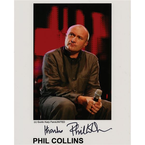 Phil Collins Signed Photograph