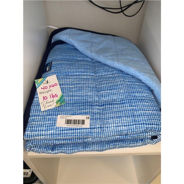 Hippo Hug Weighted Blanket -40x60 10lbs Baby Blue