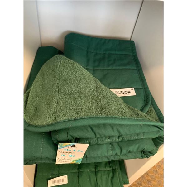 Hippo Hug Weighted Blanket -40x60 Green 10lbs