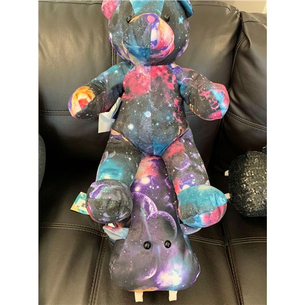 Hippo Hug Weighted stuffy 6 lbs and stuffed rider lot of 2