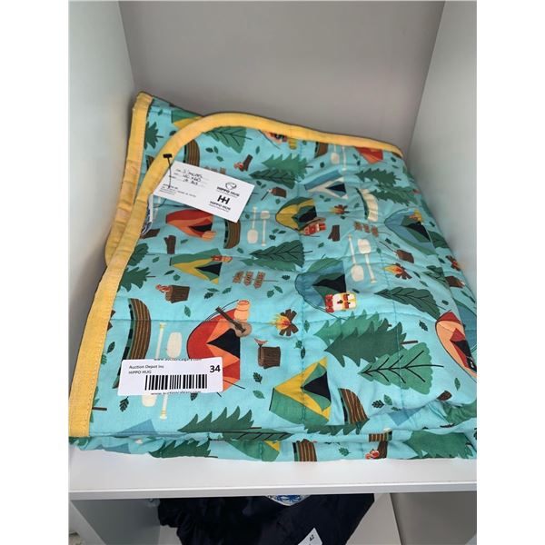 Hippo Hug Customized Weighted Blanket - 40x50 - Smores -10 lbs