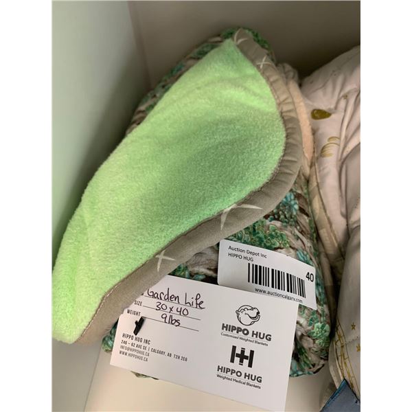 Hippo Hug Customized Weighted Blanket - 30x40 - Garden Life 9 lbs