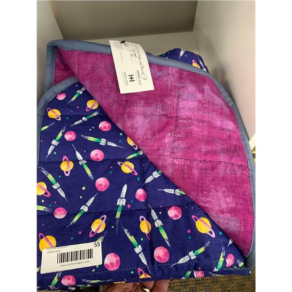 Hippo Hug Customized Weighted Blanket - 40x60 - To the moon and back 12 lbs