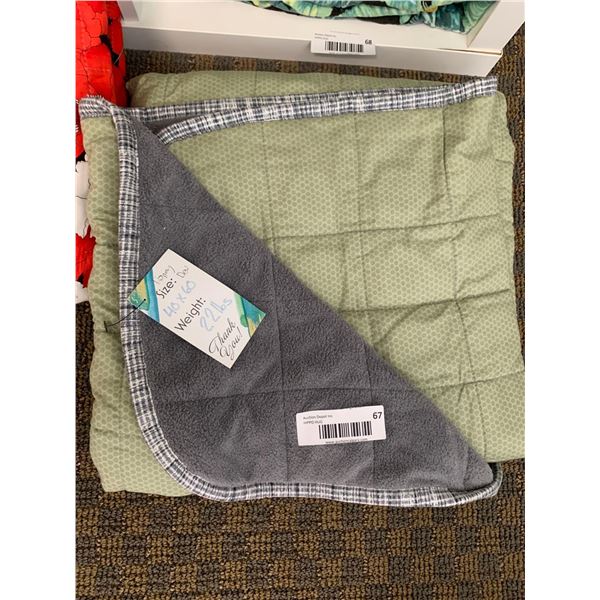 Hippo Hug Customized Weighted Blanket - 40x60 - Honey Dew 22 lbs