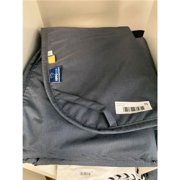 Hippo Hug Sensory Weighted Blanket - 40x60 - Grey 10lbs