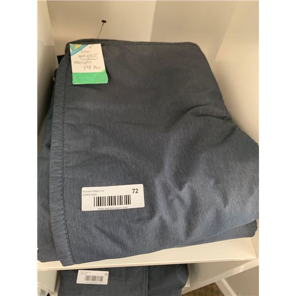 Hippo Hug Sensory Weighted Blanket - 25x60 - Grey 14lbs