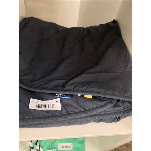 Hippo Hug Sensory Weighted Blanket - 40x60 - Grey 18lbs