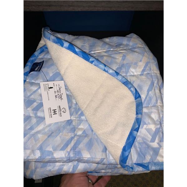 Hippo Hug 21lb Weighted Blanket 40 x 70- Snow Days