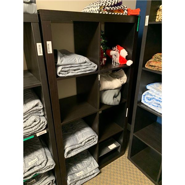 Brown Cubical Shelving unit 30 x 60 inch