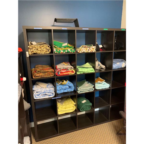 Brown Cubical Shelving unit- 70 x 70 inches