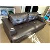 Image 1 : Leather 3 seat sofa