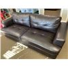 Image 2 : Leather 3 seat sofa