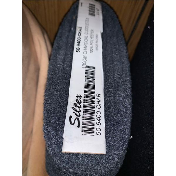Siltex-Charcoal Cuddletex 180cm Fabric Bolt