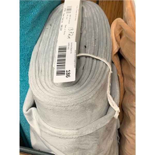 Fleece Solid Grey Fabric Bolt 13.72m