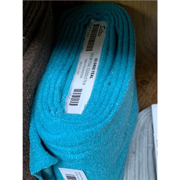 Siltex 180cm Teal Cuddletex Fabric Bolt