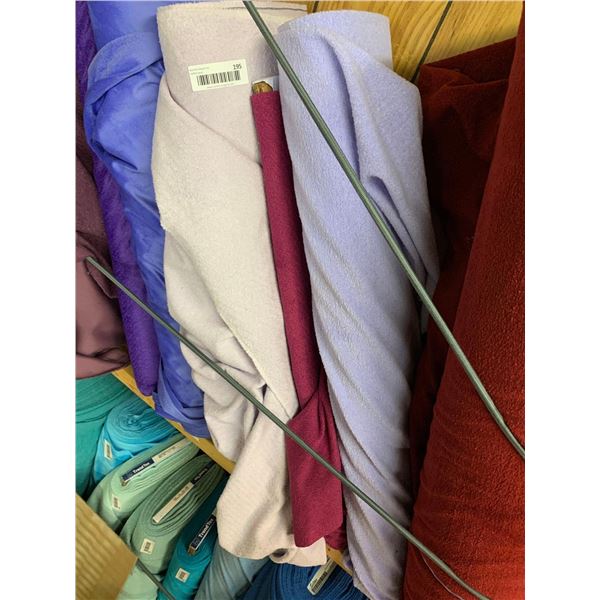 Lot of Assorted Fabric Bolts