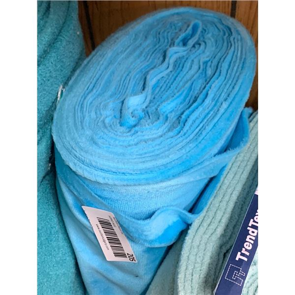 Lot of Turqouise Cuddletex Bolt Of Fabric