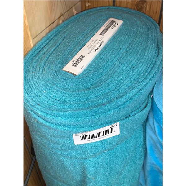 Lot of 180cm Teal Cuddletex Bolt Of Fabric (approx 14m2)