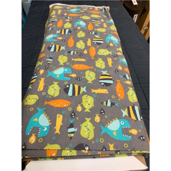 TrendTex-Flannel Piranhas Fabric Bolt (12.2m)