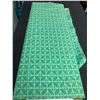Image 1 : TrendTex Fabrics-Teal Geometric Fabric Bolt