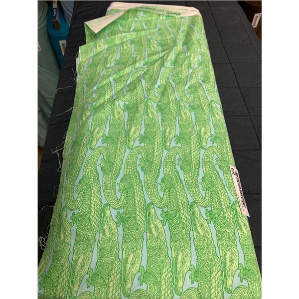 TrendTex Green Alligators Fabric Bolts