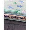 Image 2 : Aqua Starfish Cotton Fabric Bolt by Michael Miller