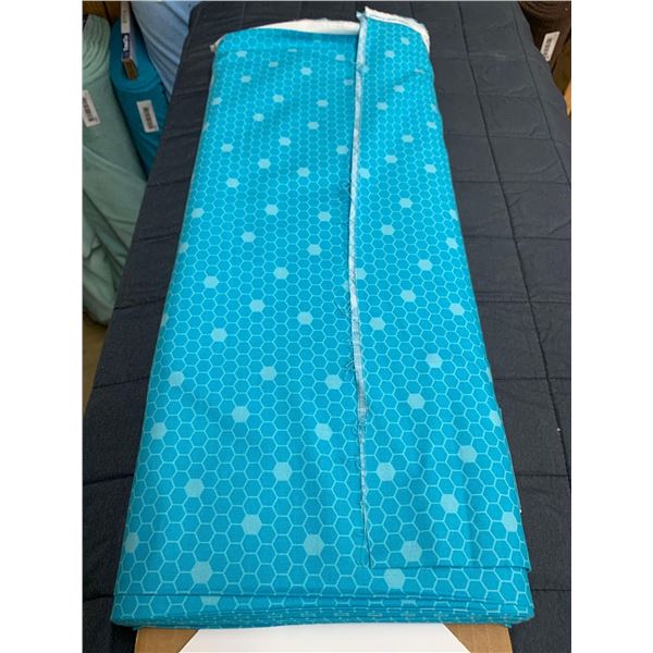 Blue Honey Hive Cotton Fabric Bolt (approx 14m2)