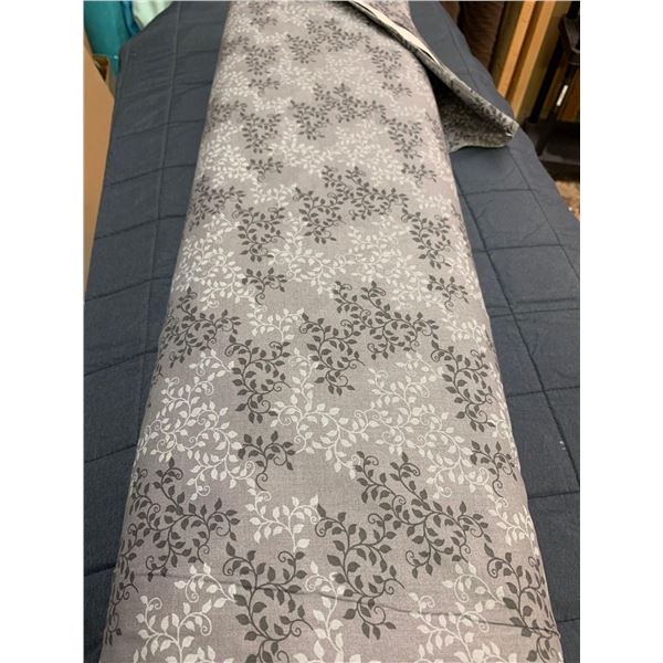 Charcoal Vines Bolt of Fabric (approx 14m2)